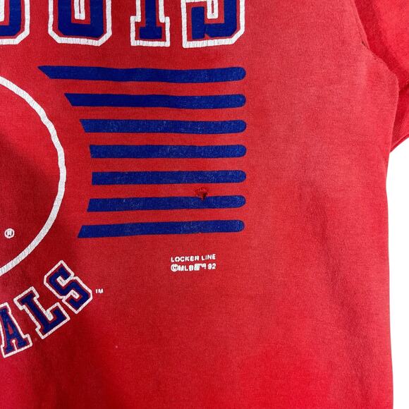 Vintage St. Louis Cardinals Spellout MLB Tee L - Picture 6 of 9